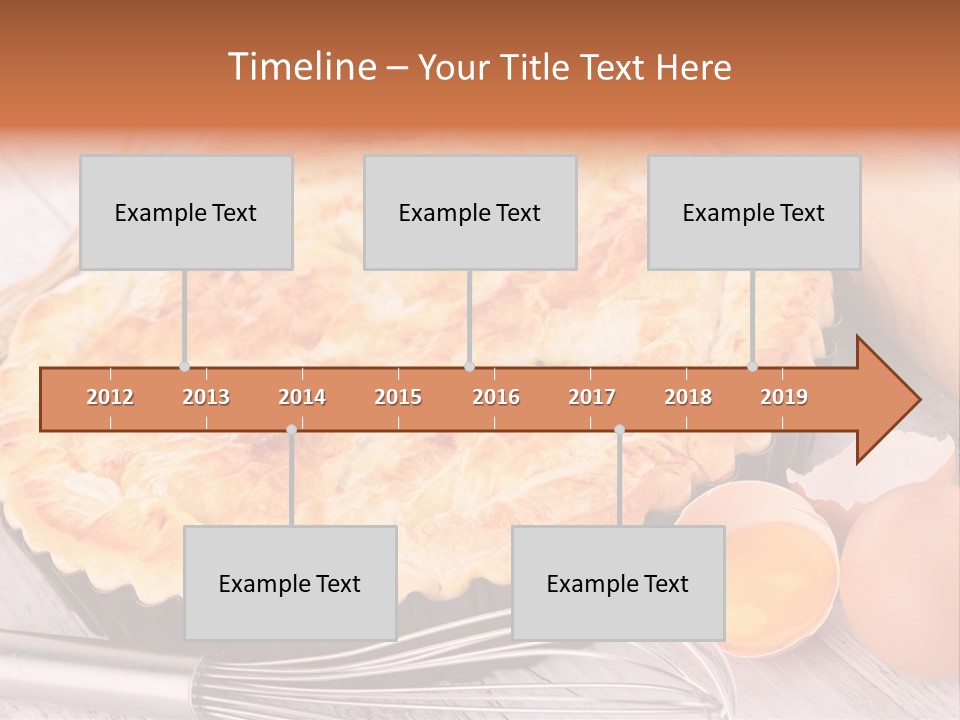 Chicken Pie Pot Quiche Meat PowerPoint Template