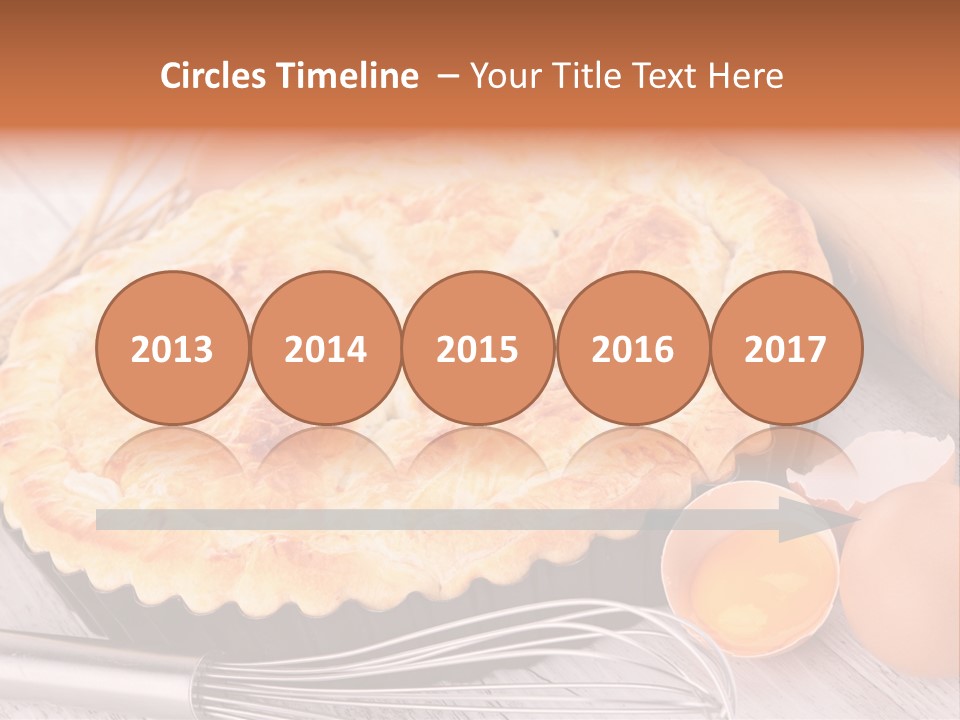 Chicken Pie Pot Quiche Meat PowerPoint Template