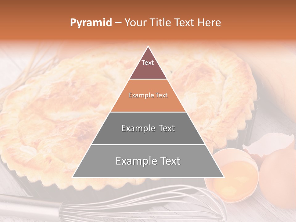 Chicken Pie Pot Quiche Meat PowerPoint Template