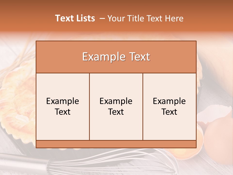 Chicken Pie Pot Quiche Meat PowerPoint Template