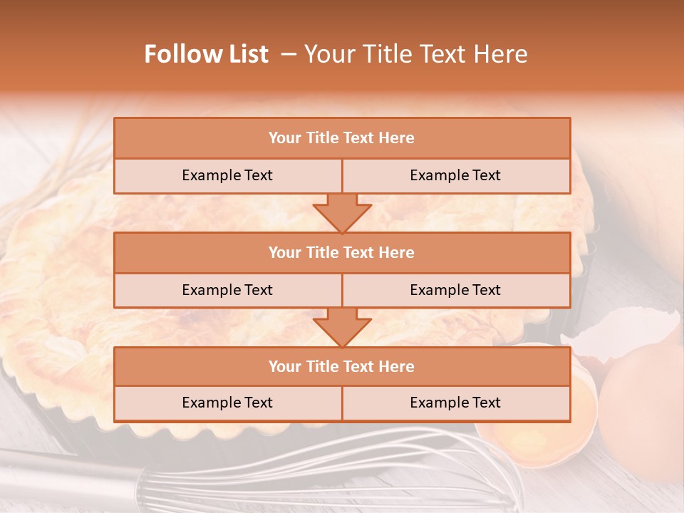 Chicken Pie Pot Quiche Meat PowerPoint Template