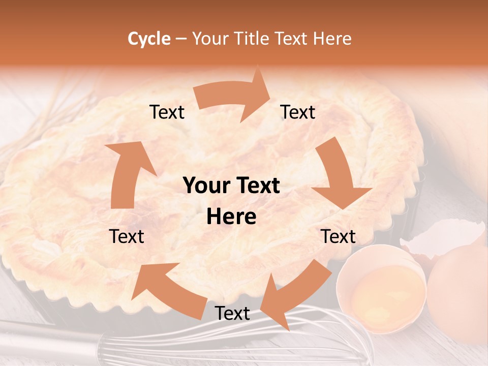 Chicken Pie Pot Quiche Meat PowerPoint Template