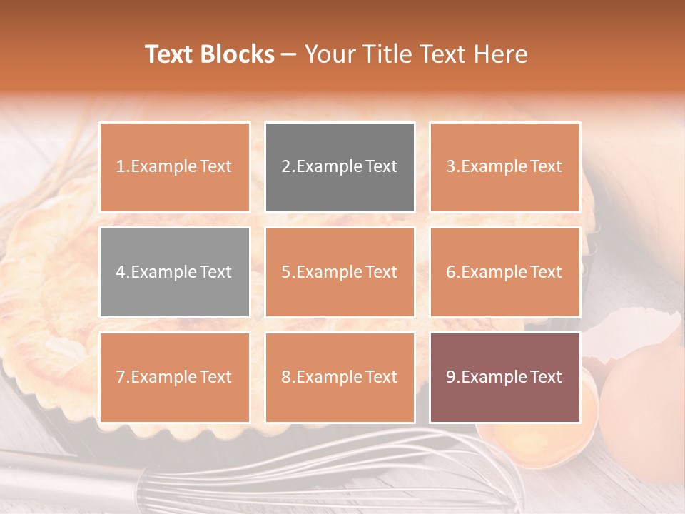 Chicken Pie Pot Quiche Meat PowerPoint Template
