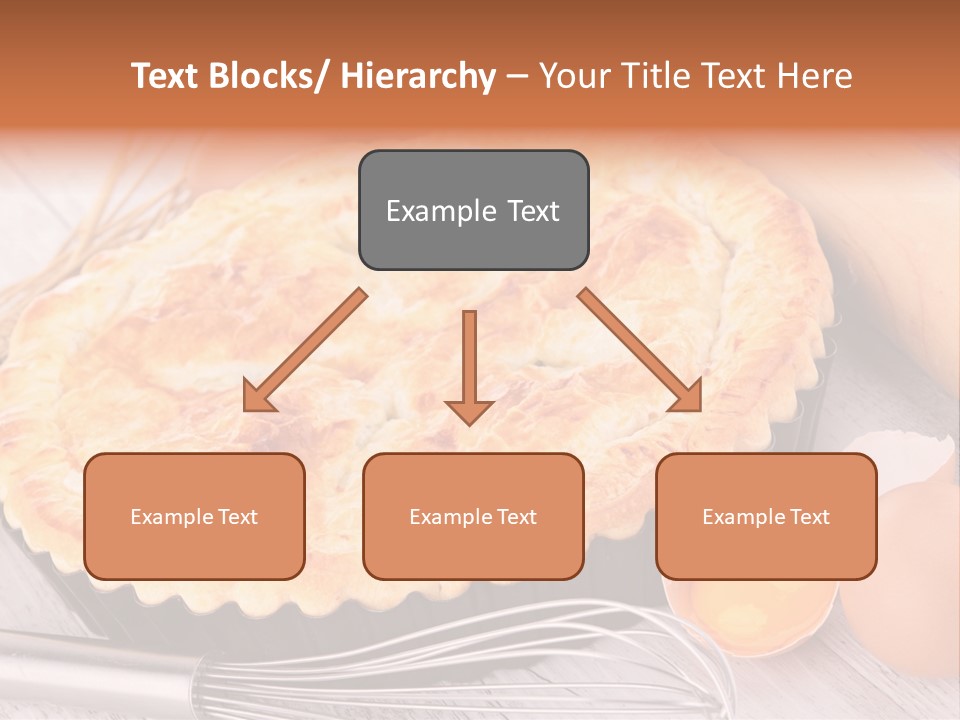 Chicken Pie Pot Quiche Meat PowerPoint Template