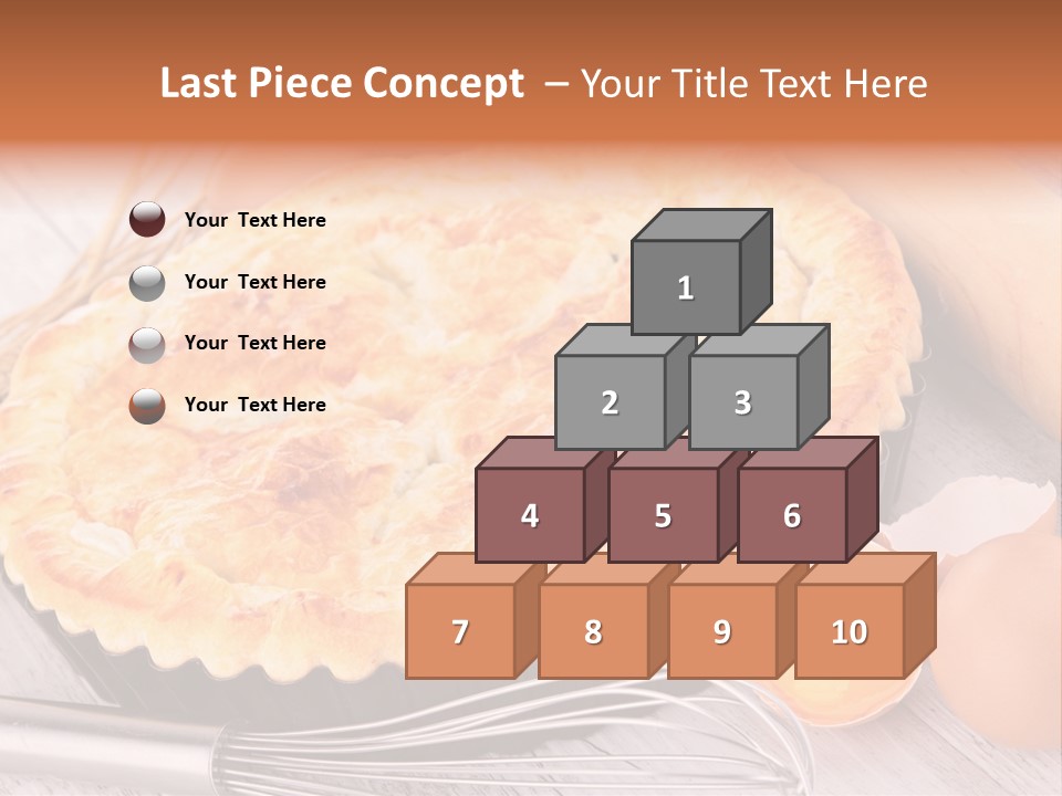 Chicken Pie Pot Quiche Meat PowerPoint Template