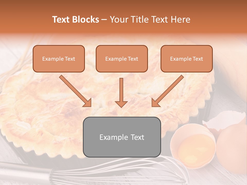 Chicken Pie Pot Quiche Meat PowerPoint Template