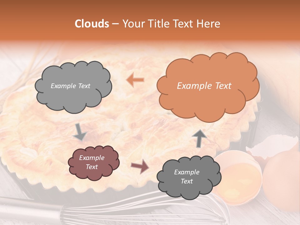 Chicken Pie Pot Quiche Meat PowerPoint Template