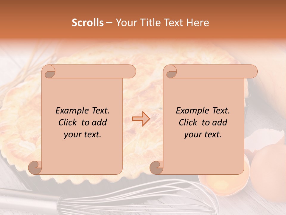 Chicken Pie Pot Quiche Meat PowerPoint Template