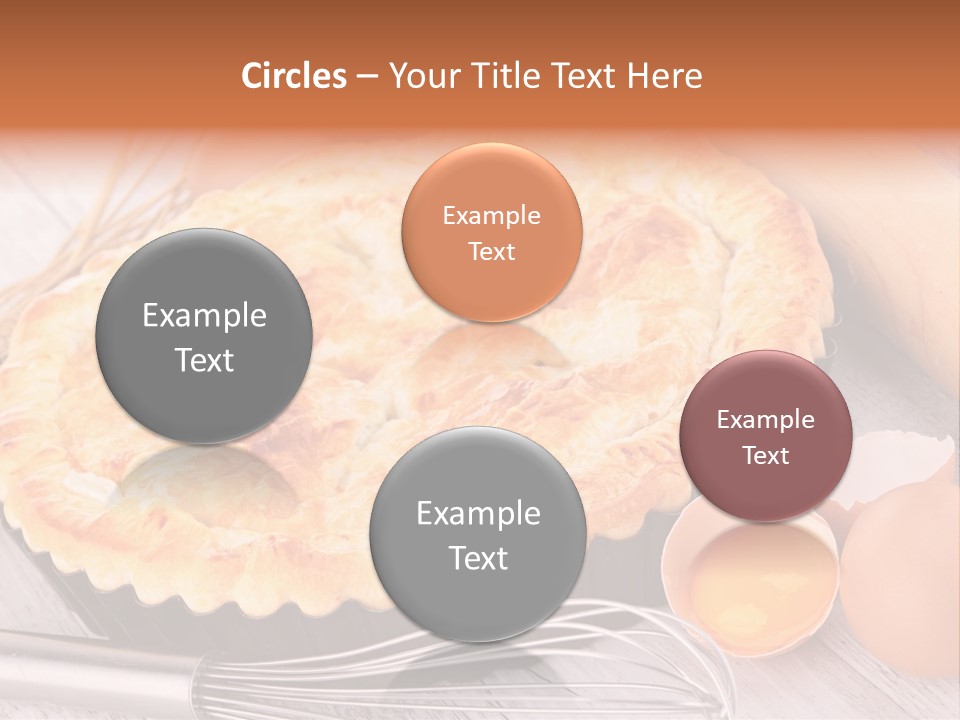 Chicken Pie Pot Quiche Meat PowerPoint Template