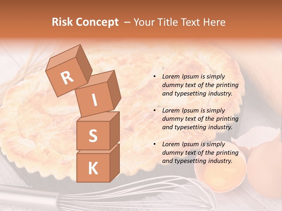 Chicken Pie Pot Quiche Meat PowerPoint Template