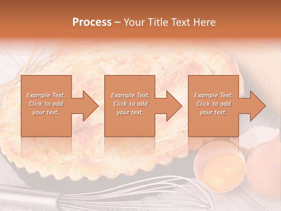 Chicken Pie Pot Quiche Meat PowerPoint Template