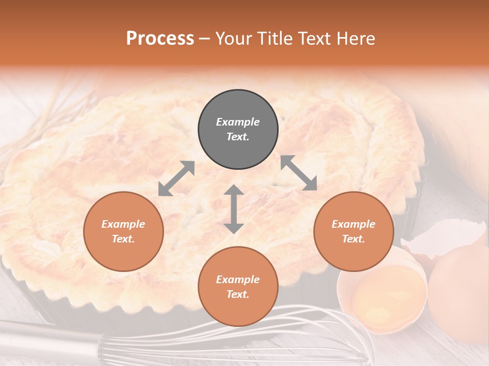 Chicken Pie Pot Quiche Meat PowerPoint Template