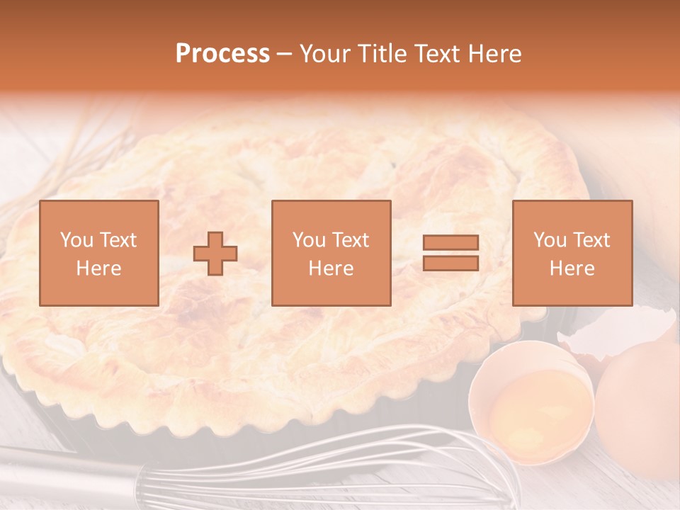 Chicken Pie Pot Quiche Meat PowerPoint Template