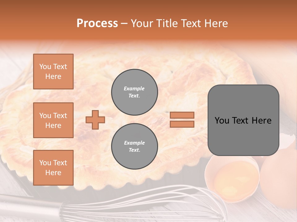Chicken Pie Pot Quiche Meat PowerPoint Template
