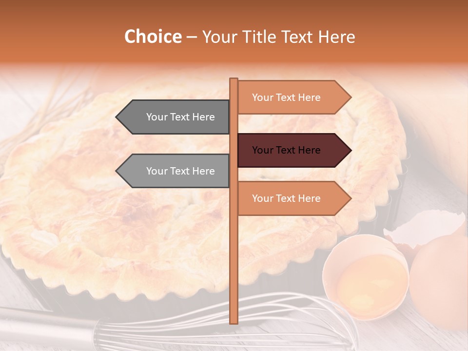 Chicken Pie Pot Quiche Meat PowerPoint Template