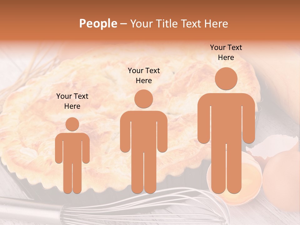 Chicken Pie Pot Quiche Meat PowerPoint Template