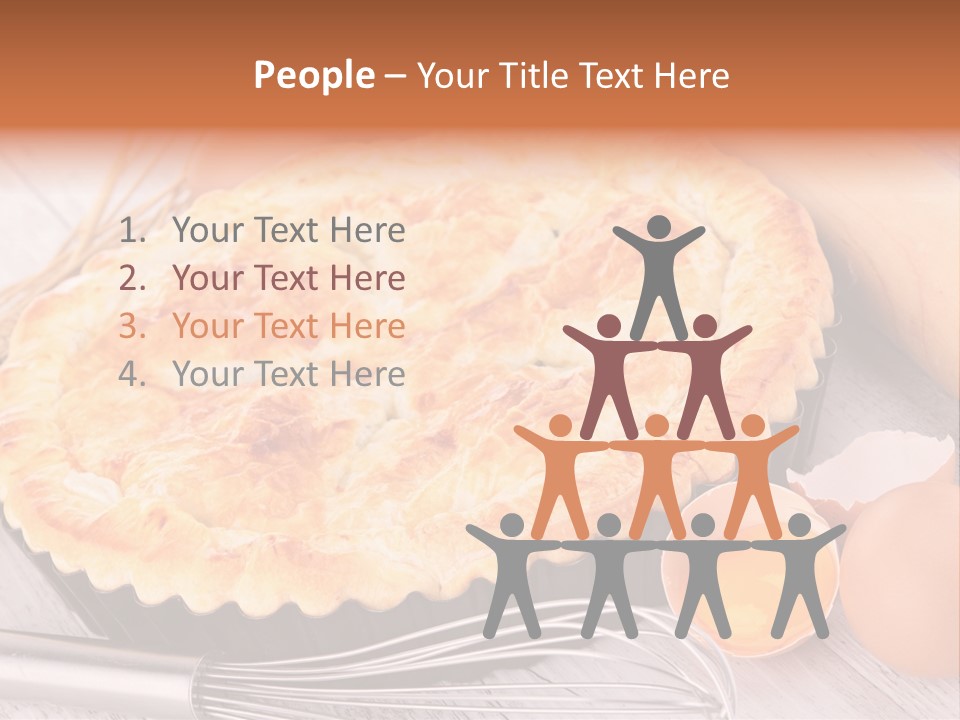 Chicken Pie Pot Quiche Meat PowerPoint Template