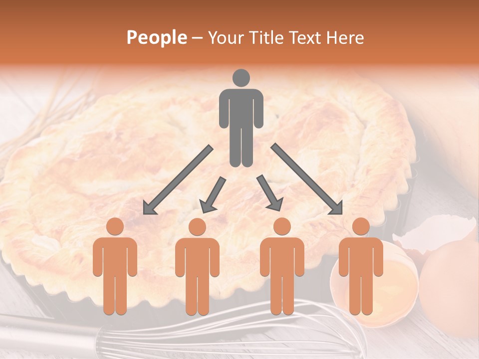 Chicken Pie Pot Quiche Meat PowerPoint Template