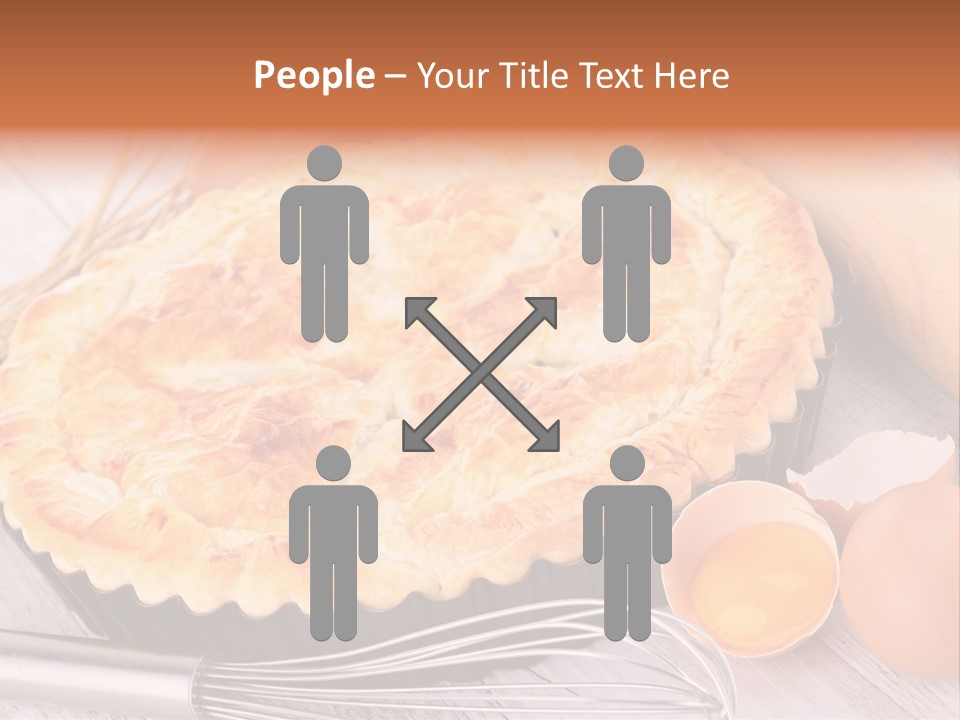 Chicken Pie Pot Quiche Meat PowerPoint Template