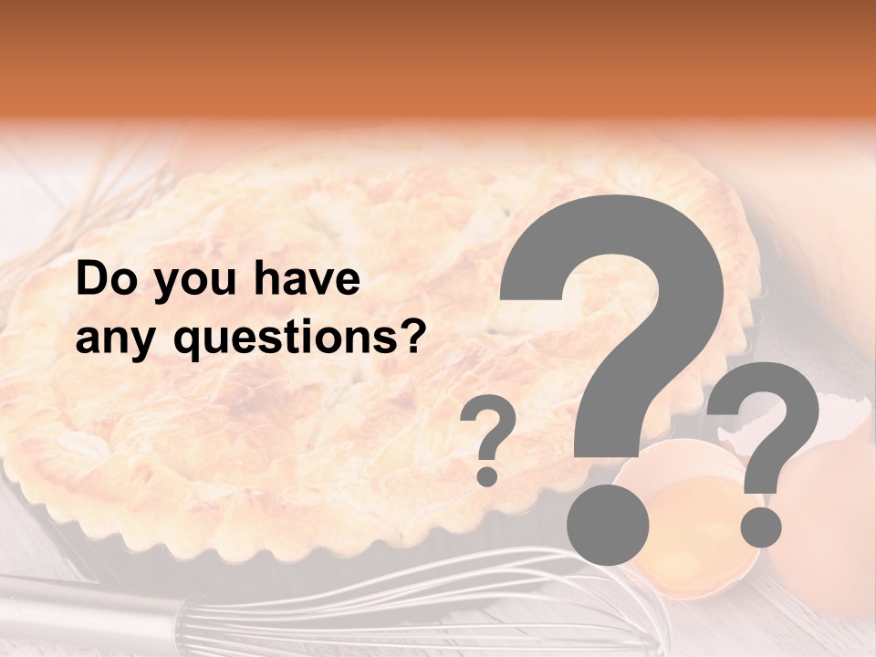 Chicken Pie Pot Quiche Meat PowerPoint Template