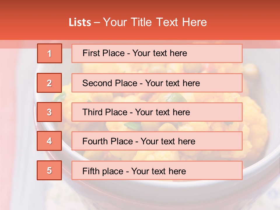 Indian Portion Food PowerPoint Template