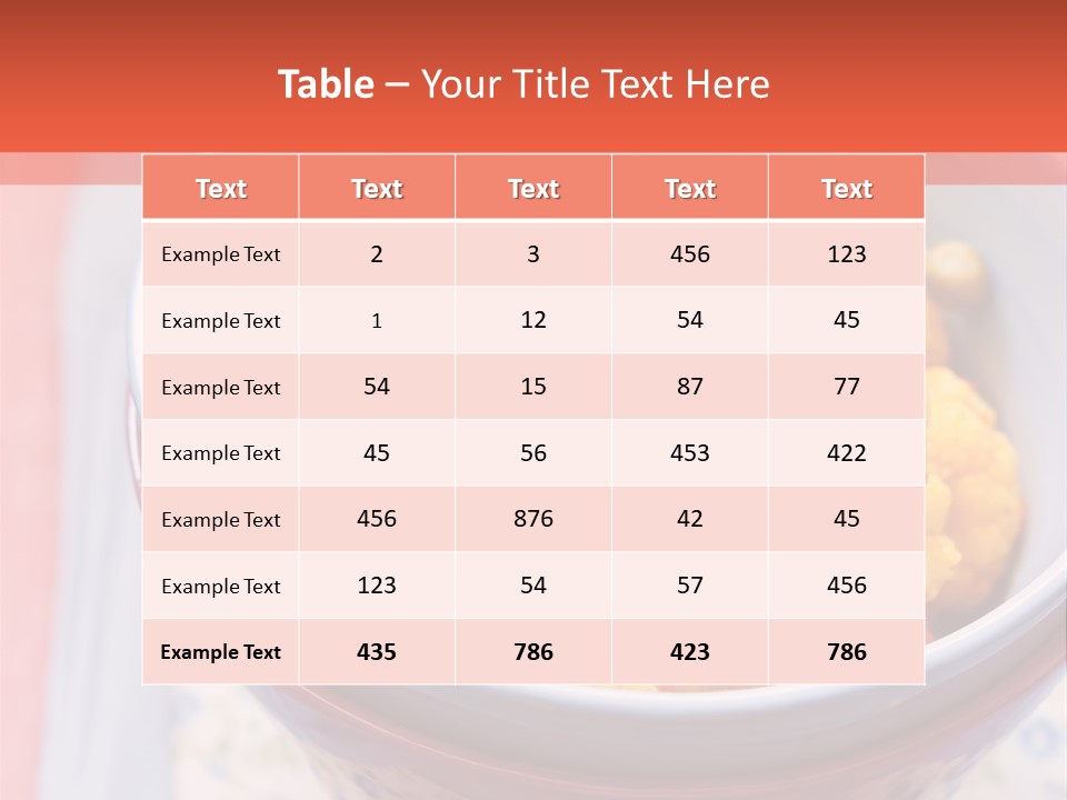 Indian Portion Food PowerPoint Template