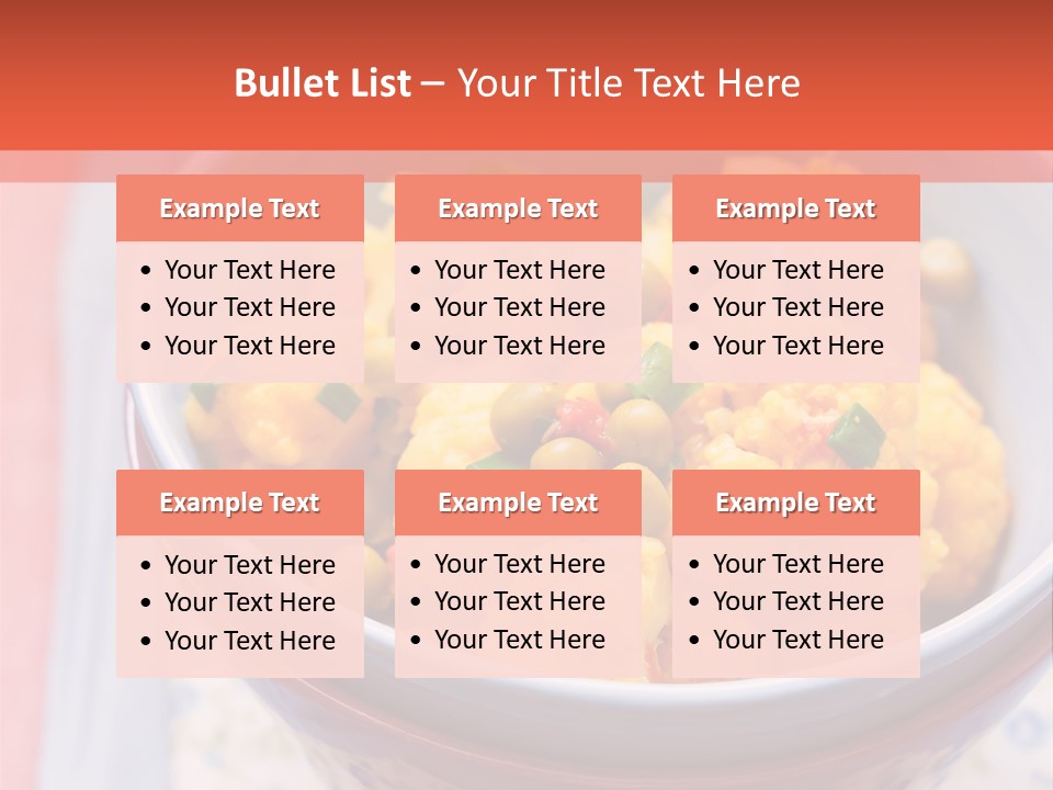 Indian Portion Food PowerPoint Template