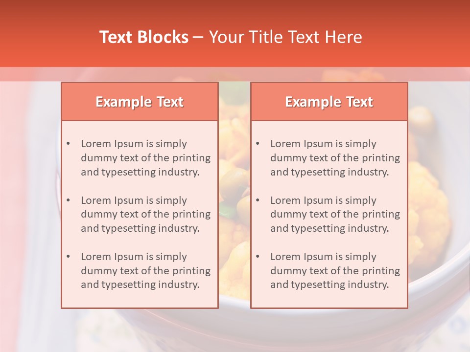 Indian Portion Food PowerPoint Template