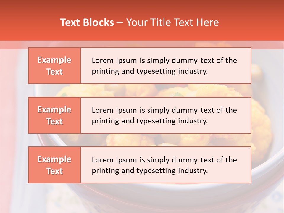 Indian Portion Food PowerPoint Template