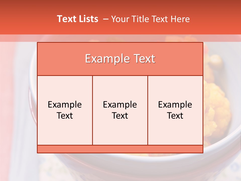 Indian Portion Food PowerPoint Template