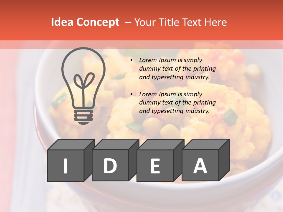 Indian Portion Food PowerPoint Template