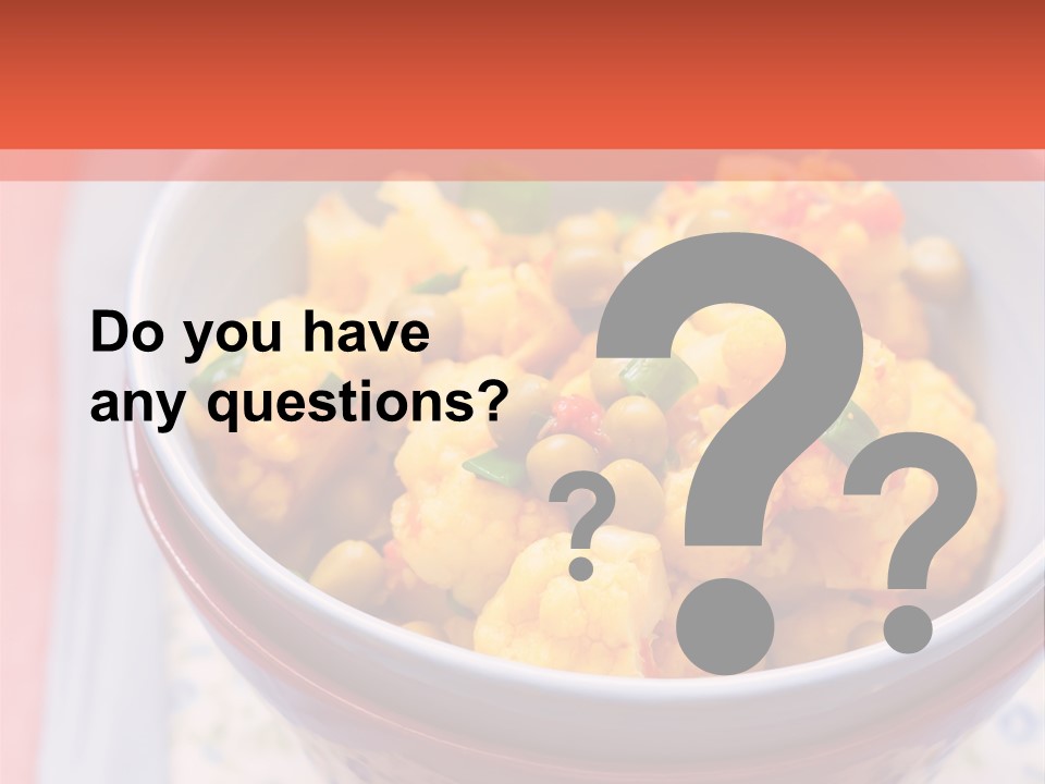 Indian Portion Food PowerPoint Template