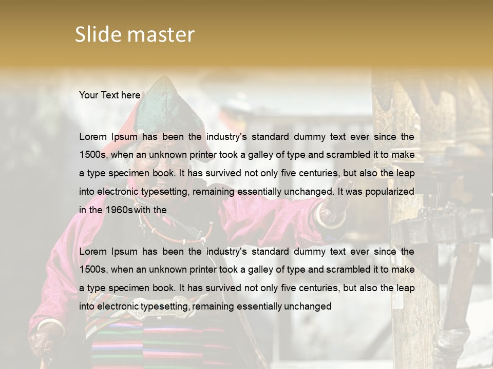 China Traditional Buddha PowerPoint Template