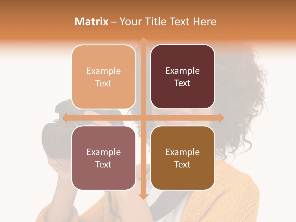 Photographing Afro Happy PowerPoint Template