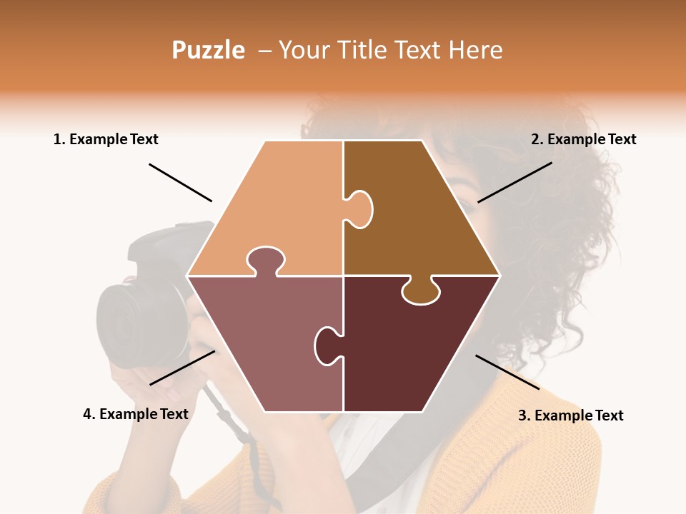 Photographing Afro Happy PowerPoint Template