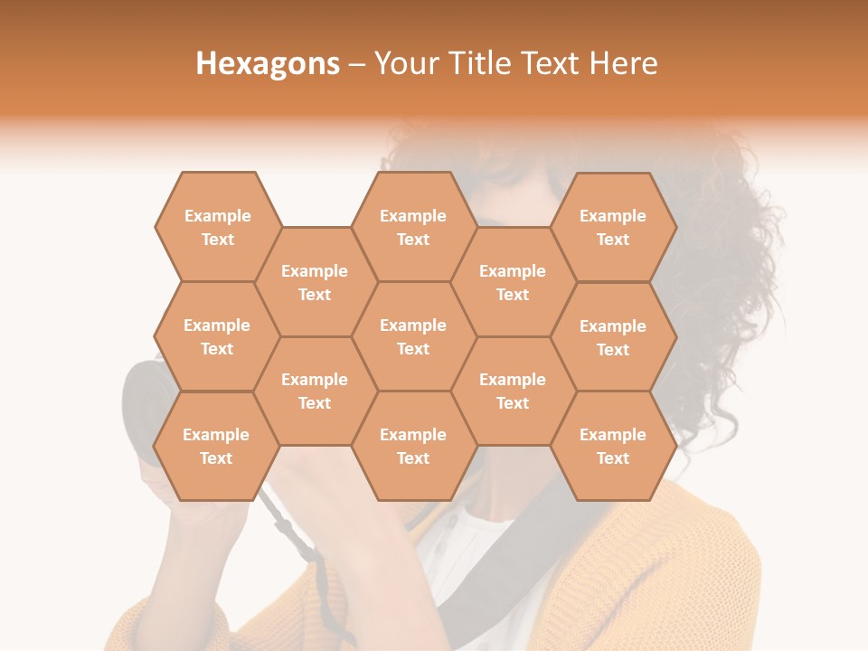 Photographing Afro Happy PowerPoint Template