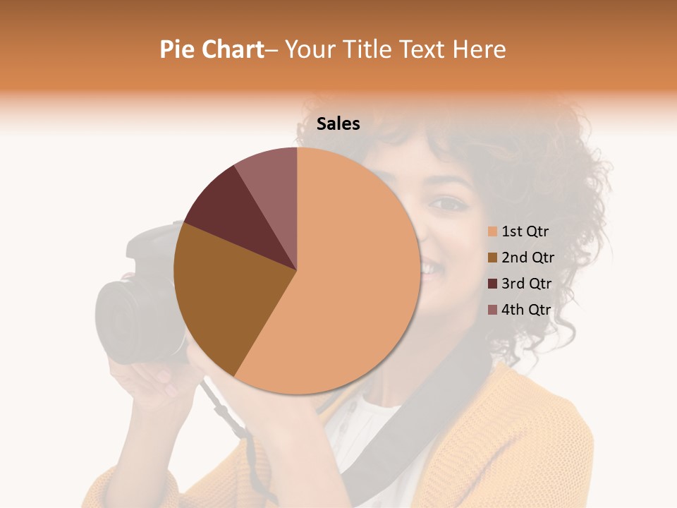 Photographing Afro Happy PowerPoint Template