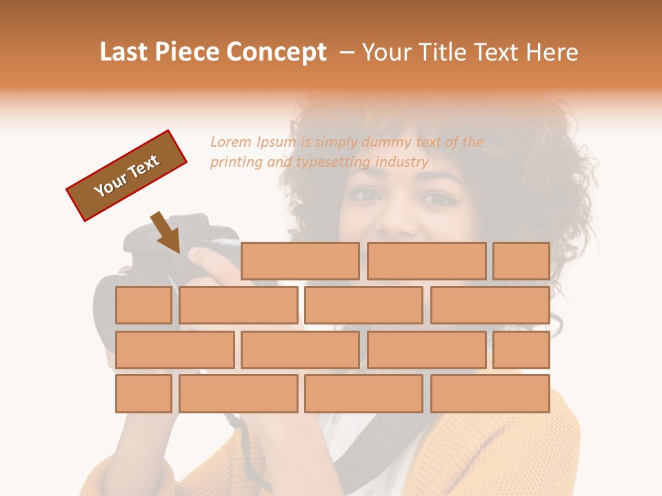 Photographing Afro Happy PowerPoint Template