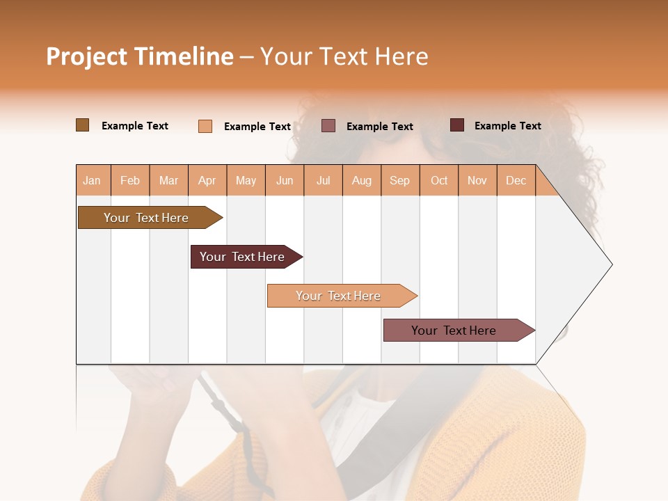 Photographing Afro Happy PowerPoint Template