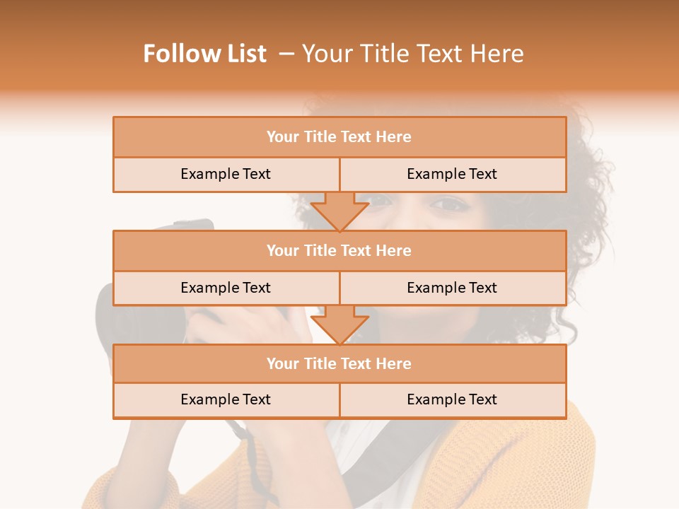 Photographing Afro Happy PowerPoint Template