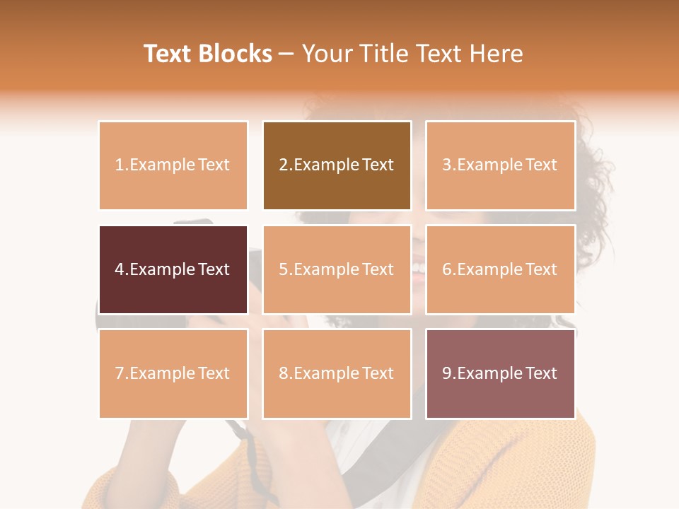 Photographing Afro Happy PowerPoint Template