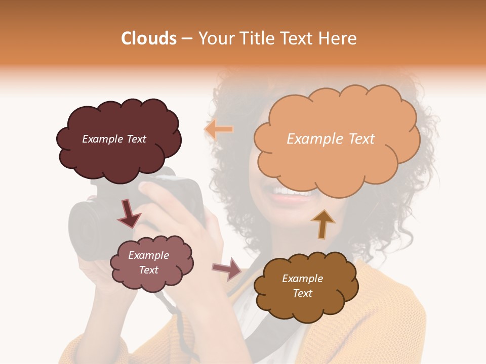 Photographing Afro Happy PowerPoint Template