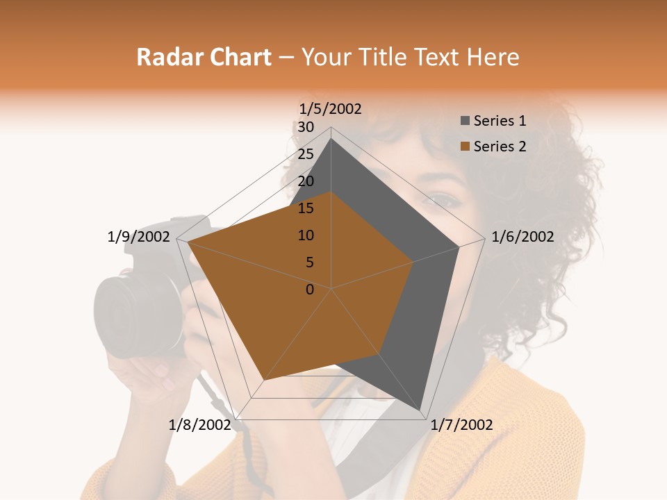 Photographing Afro Happy PowerPoint Template