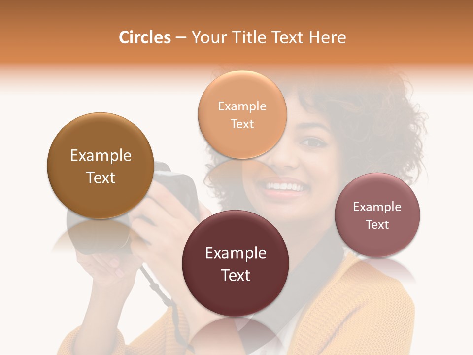 Photographing Afro Happy PowerPoint Template