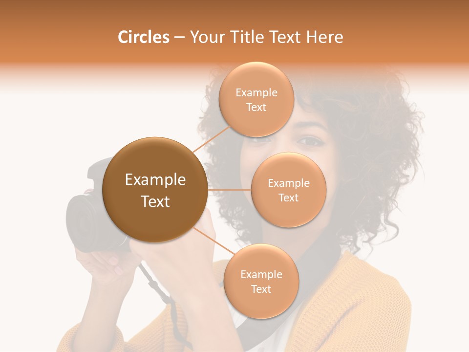 Photographing Afro Happy PowerPoint Template