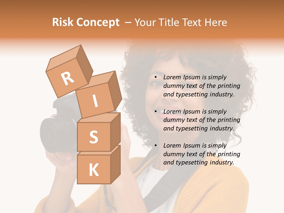 Photographing Afro Happy PowerPoint Template