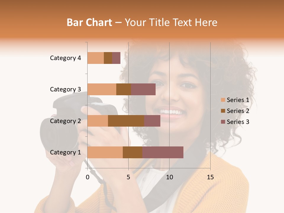 Photographing Afro Happy PowerPoint Template