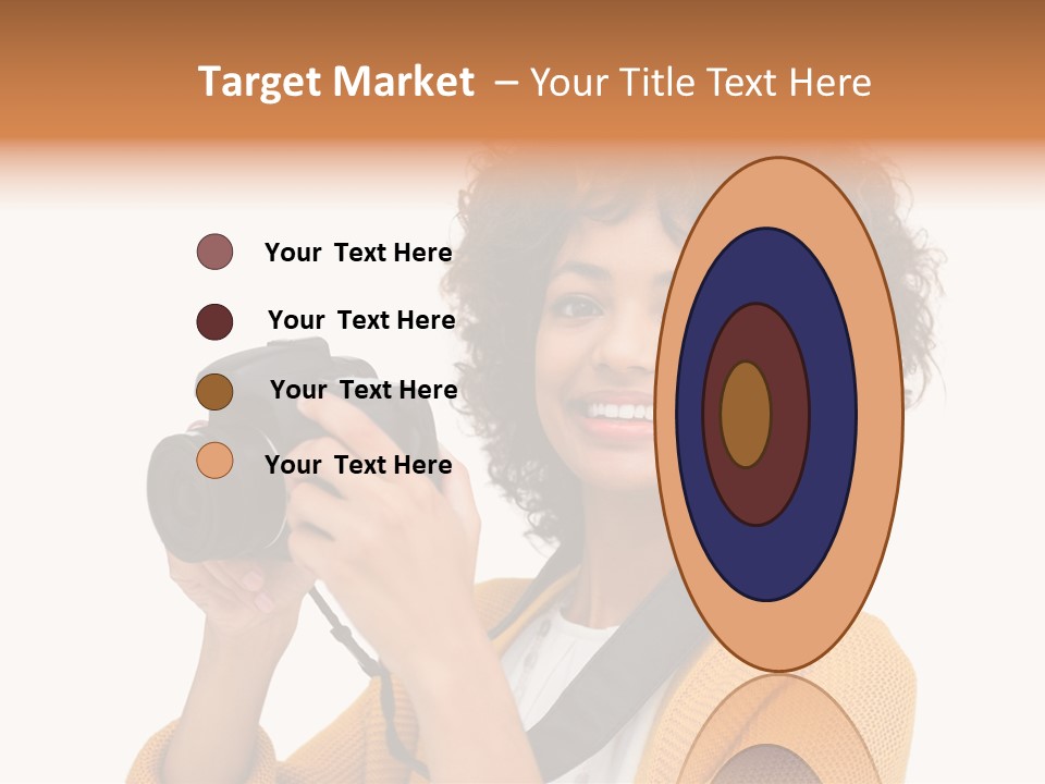 Photographing Afro Happy PowerPoint Template