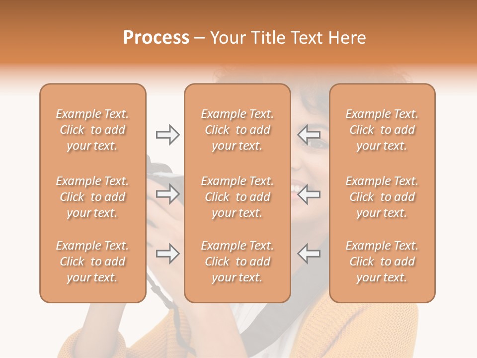 Photographing Afro Happy PowerPoint Template