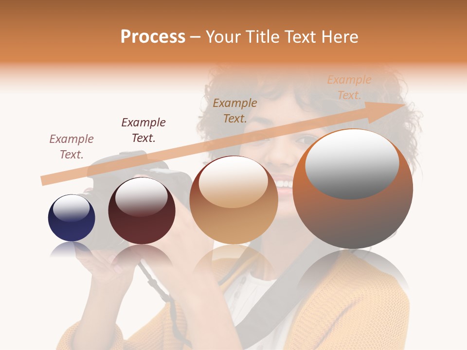 Photographing Afro Happy PowerPoint Template